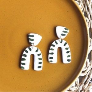 Handmade clay earrings